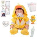 Boneco Reborn Patinho com Kit Completo e Cabelo Realista