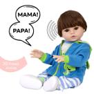 Boneco Reborn Que Fala Enxoval Completo Baby Sapinho Fofo
