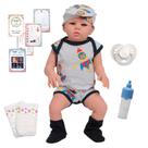 Boneco Reborn Realista Masculino Careca Roupa Aviãozinho Boneco Reborn Realista Masculino Careca Roupa Aviãozinho