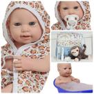 Boneco Reborn Recém Nascido Enxoval Completo Saída de Banho Boneco Reborn Recém Nascido Enxoval Completo Saída de Banho