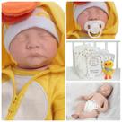 Boneco Reborn Recém Nascido Fofinho Patinho Pode Banho