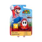 Boneco Shy Guy de 7cm com Bloco "" - Super Mario
