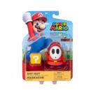 Boneco Shy Guy Super Mario 7 Cm + Bloco - Sunny - 4200