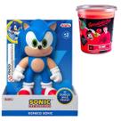 Boneco Sonic Grande 21cm Azul + Gelastica Slime Enaldinho