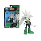 Boneco Sonic The Hedgehog Warner Silver Lanterna Verde 6,5cm