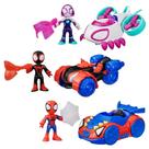 Boneco Spidey e Amigos 7,6 cm com Véiculo Sortido G1952