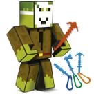 Boneco Stick Jogo Mine Articulado Youtuber Gamer Craft
