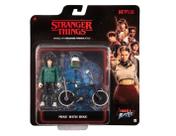 Boneco Stranger Things Mike Wheeler Com Bike 10cm - Candide