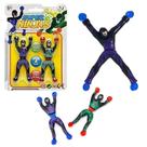 Boneco Super Aranha Ninja Gruda Parede Vidro Geladeira Com 2 - Super Ninja