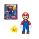 Boneco Super Mario Galaxy Mário Clássico Estrela Luma 12cm