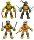 Boneco Teenage Mutant Ninja Turtles, 12 cm, pacote com 4