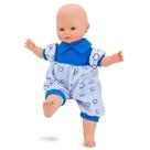 Boneco Tico Bebê Azul 38 cm Antialérgico