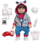 Boneco Tipo Reborn 100% Vinil Pode Dar Banho Roupa Macaco