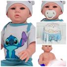 Boneco Tipo Reborn Lindo Conjunto Com Acessórios 48 cm