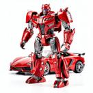Boneco Transformers Articulado Carro Robô Brinquedo 2 Em 1 Warrior Cor: Vermelho