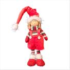 Boneco Tricot Veludo Vestido Com Gorro De Papai Noel 46CM Boneco Tricot Veludo Vestido Com Gorro De Papai Noel 46CM