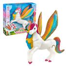 Boneco Unicórnio Grande Asas Unidream 37cm Brinquedo Menina