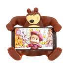 Boneco Urso Masha E O Urso Vinil Brinquedo Suporte Celular