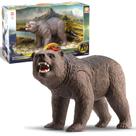 Boneco Urso Pardo De Vinil Articulado Realista Forest Animals - Silmar Brinquedos