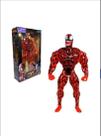 Boneco Venom Vermelho Tempo De Carnificina Articulado 30Cm Aproximadamente