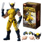 Boneco Wolverine Blokees Action Figure Articulado Marvel 101 Peças Champion Class
