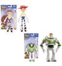 Bonecos Articulados Buzz Lightyear e Cowgirl Jessie Disney Toy Story 24Cm - Edição 30 Anos - Pixar - Mattel - JCV98