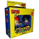 Bonecos Brawl Stars Pack 2 Personagens Colt e Bibi Multikids