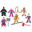 Bonecos de ação Fisher-Price Imaginext DC Super Heroes vs. Villains, pacote com 6