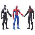 Bonecos de ação Hasbro Spider-Man Titan Hero Series, pacote com 3