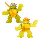 Bonecos de Ação Heroes of Goo Jit Zu TMNT - Donatello e Michelangelo (Pacote com 2)