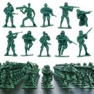 Bonecos de ação masculinos Toy Army Wankko, pacote de 2 polegadas com 100