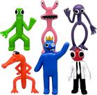 Bonecos de ação MIPOPS Rainbow Friends de 9 a 11,5 cm, pacote com 6 Bonecos de ação MIPOPS Rainbow Friends de 9 a 11,5 cm, pacote com 6