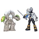 Bonecos de ação Power Rangers Dino Fury Battle Attackers, pacote com 2