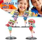 Bonecos de ação Sajy Cartoon Dr. Slump Bulma 14 cm - Conjunto de 4