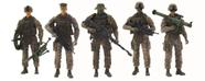 Bonecos de ação Sunny Days Entertainment Elite Force Marine Recon, pacote com 5
