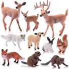 Bonecos de animais da floresta Toy Chalyna de 10 peças para crianças