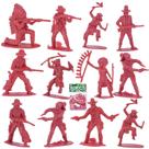 Bonecos de Brinquedo Lynkaye Cowboy e Índio - Kit com 60 Unidades para Festa Infantil