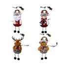 Bonecos De Pelúcia De Papai Noel, Boneco De Neve E Rena Para Decoração De Árvore De Natal, Pequenos