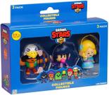 Bonecos do Brawl Stars Pack 3 Figuras Colecionáveis Envio Sortido Mutikids