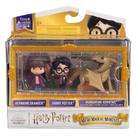 Bonecos Harry, Hermione e Rabo-Córneo Húngaro - Harry Potter