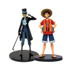 Bonecos Luffy + Sabo One Piece Action Figure