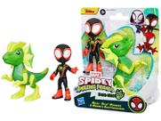Bonecos Marvel Spidey Friends - Miles Spin e Electrosaurus HASBRO
