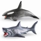 Bonecos Monstros Do Oceano Megalodon E Orca Realistas Presente Para Meninos