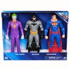 Bonecos Pack Com 3 Batman, Coringa e Super Homem 25Cm3+Sunny