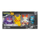 Bonecos Pikachu, Gengar, Scorbunny E Riolu - Pokémon