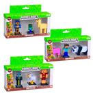 Bonecos Sortidos Minecraft Pack 3 Unitário Série 2 Multikids - BR2554