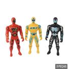 Bonecos Super Heróis Fighter 3 Peças