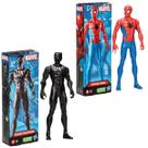 Bonecos Super Heróis Homem Aranha e Pantera Negra Expression Bonecos Super Heróis Homem Aranha e Pantera Negra Expression