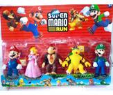 Bonecos Super Mário Cartelado Kit 5 bonecos 12 cm