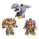 Bonecos Transformers Dinobot Adventures - Grimlock, Snarl e Predaking (4,5 Polegadas) - 3 Unidades